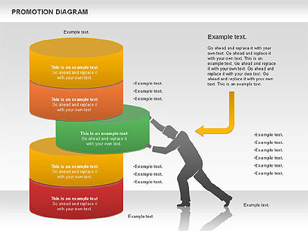 Diagramme de promotion, Diapositive 7, 01129, Modèles commerciaux — PoweredTemplate.com