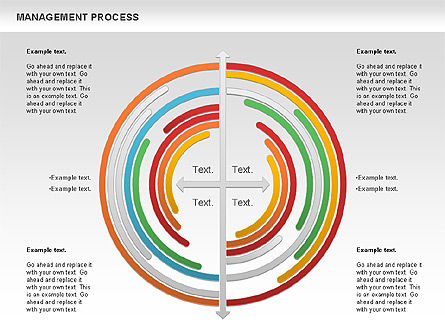 Management Diagram Set, Free PowerPoint Template, 01130, Business Models — PoweredTemplate.com