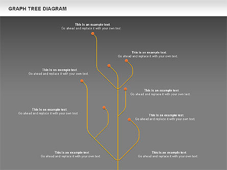 Diagrama del árbol del gráfico, Diapositiva 14, 01131, Gráficos — PoweredTemplate.com