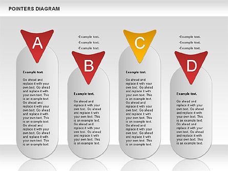 Pointer Shapes Diagram, Slide 11, 01132, Business Models — PoweredTemplate.com