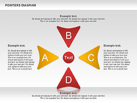 Diagrama de formas de puntero, Diapositiva 2, 01132, Modelos de negocios — PoweredTemplate.com