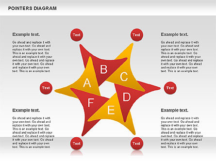 Diagrama de formas de puntero, Diapositiva 5, 01132, Modelos de negocios — PoweredTemplate.com