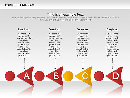 Diagrama de formas de puntero, Diapositiva 6, 01132, Modelos de negocios — PoweredTemplate.com