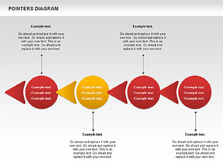 Diagrama de formas de puntero, Diapositiva 9, 01132, Modelos de negocios — PoweredTemplate.com