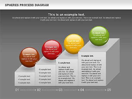 Diagrama de cubos y esferas, Diapositiva 13, 01133, Diagramas de la etapa — PoweredTemplate.com