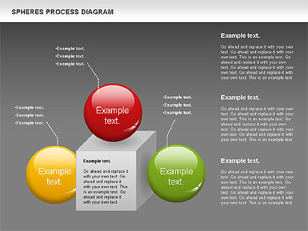 Kubussen en bollen diagram, Dia 14, 01133, Stage diagrams — PoweredTemplate.com
