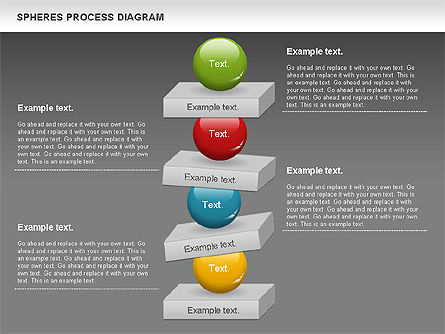 Diagrama de cubos y esferas, Diapositiva 16, 01133, Diagramas de la etapa — PoweredTemplate.com