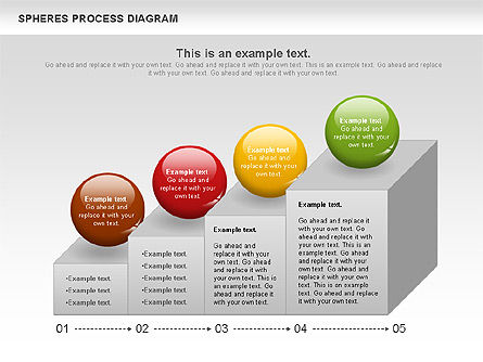 Kubussen en bollen diagram, Dia 2, 01133, Stage diagrams — PoweredTemplate.com