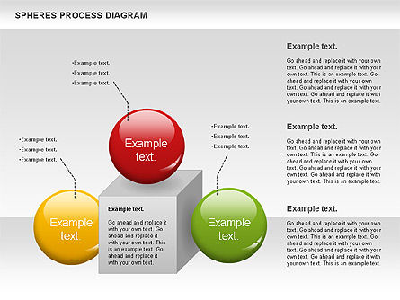 Kubussen en bollen diagram, Dia 3, 01133, Stage diagrams — PoweredTemplate.com