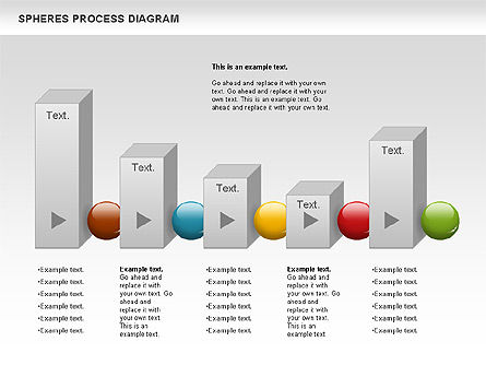 Kubussen en bollen diagram, Dia 5, 01133, Stage diagrams — PoweredTemplate.com