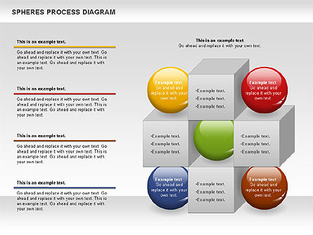 Kubussen en bollen diagram, Dia 6, 01133, Stage diagrams — PoweredTemplate.com