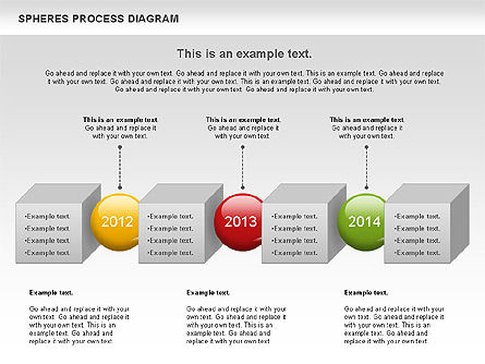 Kubussen en bollen diagram, Dia 7, 01133, Stage diagrams — PoweredTemplate.com