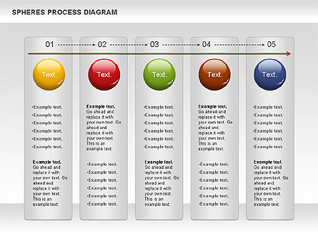 Kubussen en bollen diagram, Dia 9, 01133, Stage diagrams — PoweredTemplate.com