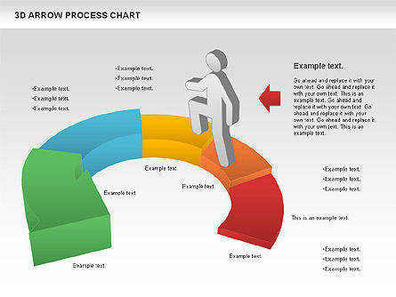 Career Steps Diagram, PowerPoint Template, 01137, Stage Diagrams — PoweredTemplate.com