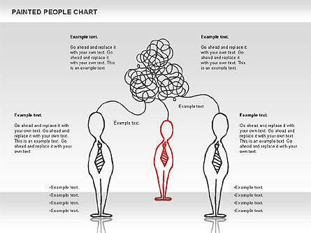 People Chat Shapes, PowerPoint Template, 01139, Shapes — PoweredTemplate.com