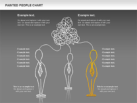 Pessoas conversam formas, Deslizar 15, 01139, Formas — PoweredTemplate.com