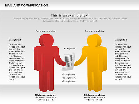 Documentenstroom diagram, PowerPoint-sjabloon, 01140, Procesdiagrammen — PoweredTemplate.com