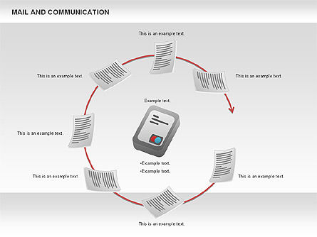 Diagrama del flujo de trabajo del documento, Diapositiva 3, 01140, Diagramas de proceso — PoweredTemplate.com