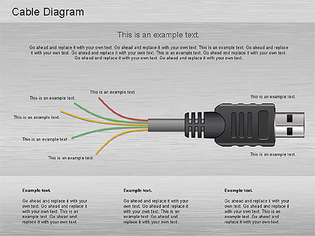 Schema dei collegamenti dei cavi, Slide 11, 01142, Modelli di lavoro — PoweredTemplate.com