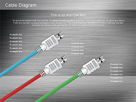 Schéma des connexions des câbles, Diapositive 13, 01142, Modèles commerciaux — PoweredTemplate.com