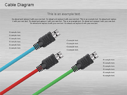 Diagram Koneksi Kabel, Slide 2, 01142, Model Bisnis — PoweredTemplate.com