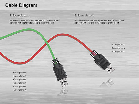 Cable Connections Diagram, Slide 6, 01142, Business Models — PoweredTemplate.com