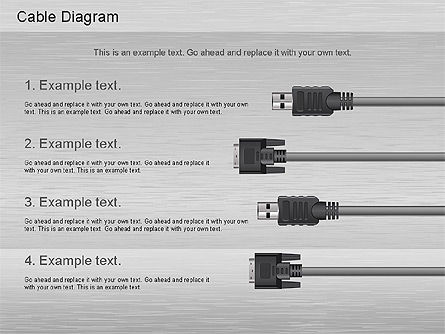 Schéma des connexions des câbles, Diapositive 8, 01142, Modèles commerciaux — PoweredTemplate.com
