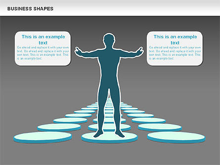 Business Report Shapes, Slide 12, 01145, Business Models — PoweredTemplate.com