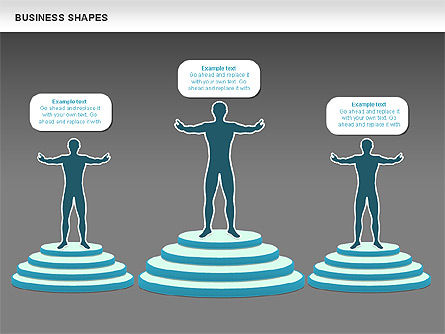 Business Report Shapes, Slide 13, 01145, Business Models — PoweredTemplate.com