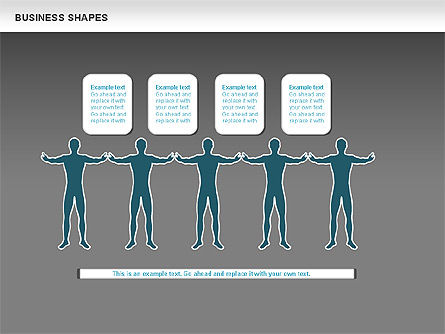 Business Report Shapes, Slide 16, 01145, Business Models — PoweredTemplate.com