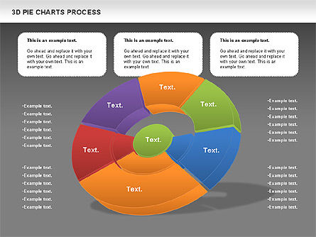 Grafico a torta Donut, Slide 12, 01147, Grafici a Torta — PoweredTemplate.com