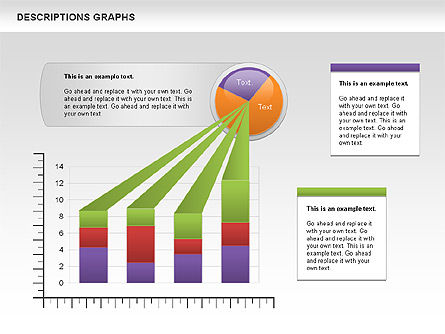설명 그래프, 슬라이드 10, 01149, 그래프 차트 — PoweredTemplate.com