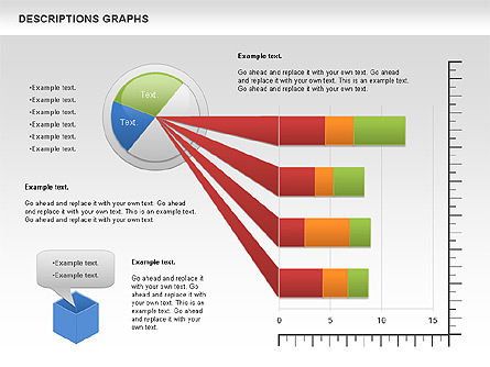설명 그래프, 슬라이드 8, 01149, 그래프 차트 — PoweredTemplate.com