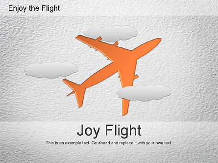 Flight diagram, PowerPoint-sjabloon, 01150, Figuren — PoweredTemplate.com