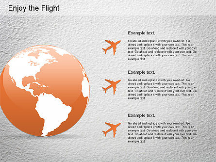 Flight Diagram, Slide 10, 01150, Shapes — PoweredTemplate.com