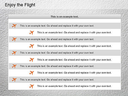 Flight Diagram, Slide 11, 01150, Shapes — PoweredTemplate.com