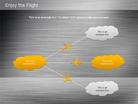 Diagram Penerbangan, Slide 14, 01150, Bentuk — PoweredTemplate.com