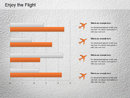 비행도, 슬라이드 4, 01150, 모양 — PoweredTemplate.com