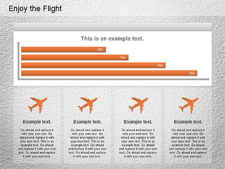 Flight Diagram, Slide 8, 01150, Shapes — PoweredTemplate.com