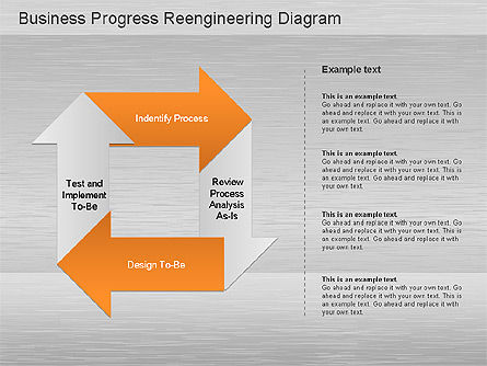 Business Process Reengineering Diagram, Slide 3, 01153, Process Diagrams — PoweredTemplate.com