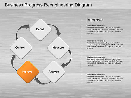 Schéma de réingénierie des processus opérationnels, Diapositive 8, 01153, Schémas de procédés — PoweredTemplate.com