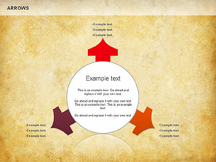 Process Arrows Shapes, Slide 10, 01154, Shapes — PoweredTemplate.com