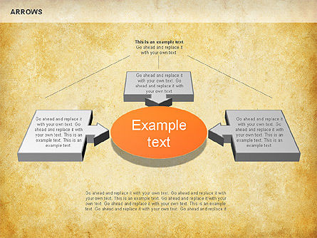 Process Arrows Shapes, Slide 11, 01154, Shapes — PoweredTemplate.com