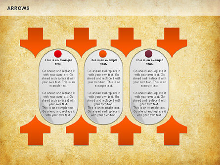 Formats de flèches de processus, Diapositive 2, 01154, Formes — PoweredTemplate.com