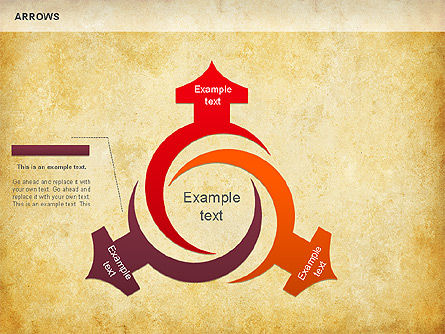 Process Arrows Shapes, Slide 5, 01154, Shapes — PoweredTemplate.com
