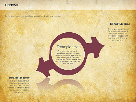 Process Arrows Shapes, Slide 7, 01154, Shapes — PoweredTemplate.com