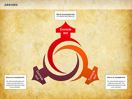 Process Arrows Shapes, Slide 9, 01154, Shapes — PoweredTemplate.com