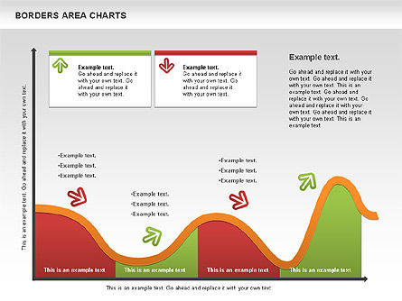 Line Area Chart, PowerPoint Template, 01155, Business Models — PoweredTemplate.com
