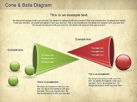 Cone and Balls Diagram, Slide 7, 01156, Business Models — PoweredTemplate.com