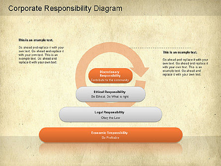 Diagram Tanggung Jawab Perusahaan, Slide 12, 01157, Model Bisnis — PoweredTemplate.com